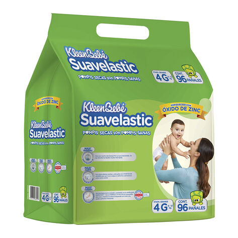 Pa&ntilde;al Grande KleenBeb&eacute; Suavelastic 1/96 Pzas