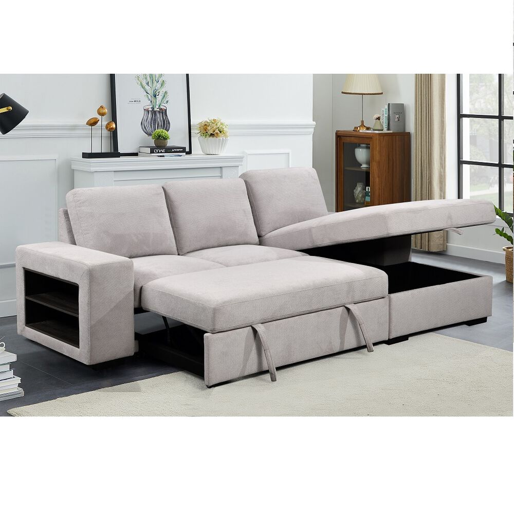 Sala con bajo cama y chaise Lilia image number 6