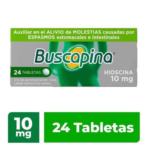Buscapina Hioscina 10 Mg 24 Tab