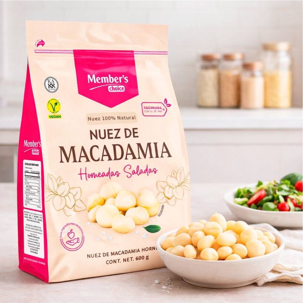 Macadamia Horneada 600 g Members Choice image number 1