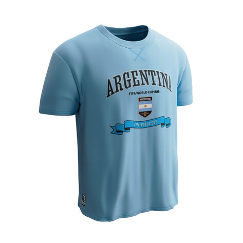Playera Manga Corta Caballero Argentina Azul talla G Fifa