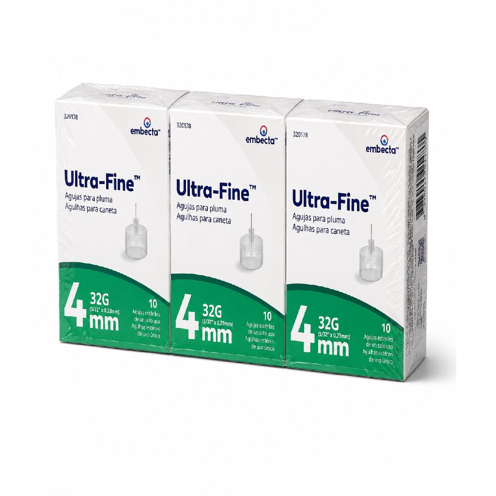 Agujas Para Pluma Bd Ultra Fine 32GX4MM 3 Pack image number 1