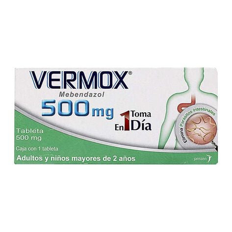 Vermox 500Mg Tab Con 1