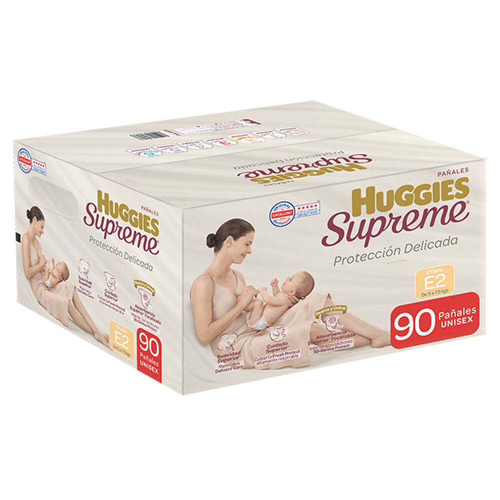 Pa&ntilde;al Etapa 2 Huggies Supreme 90 Pzas image number 2