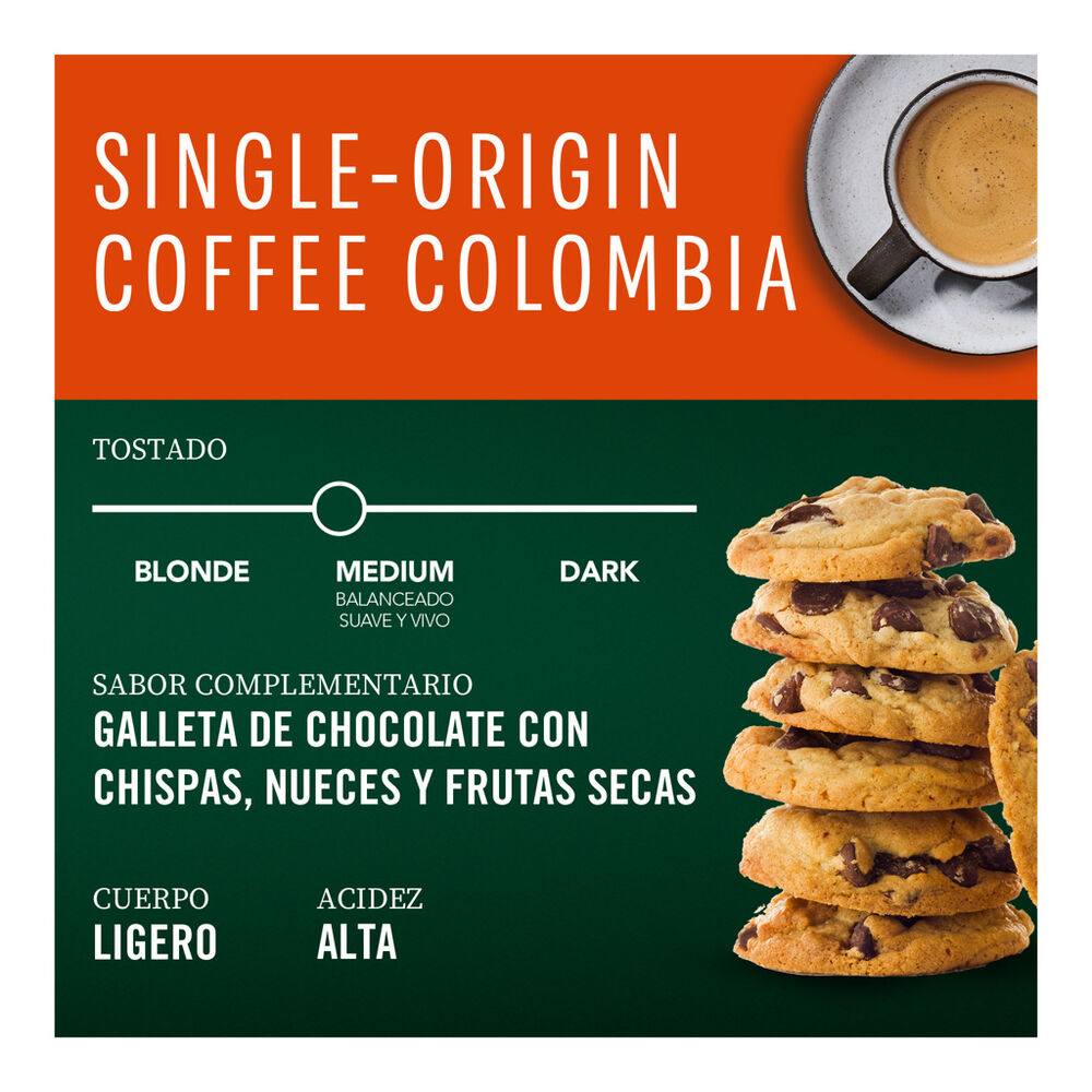 Caf&eacute; en C&aacute;psula Starbucks by Nespresso Single Origin Colombia 12 C&aacute;psulas image number 7