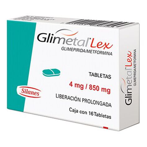 Glimetal Lex 850/4mg 16 Tab