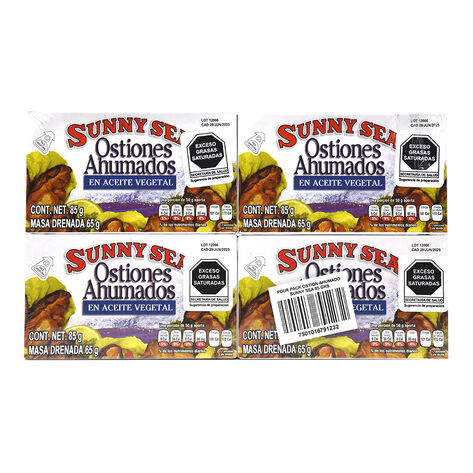 Ostiones Ahumados Sunny Sea 4/85 g