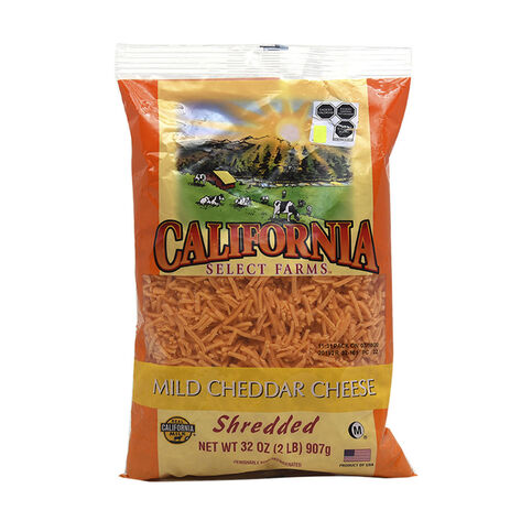 Queso Cheddar Rallado California 907 gr