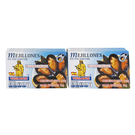 Mejillones Escabeche Vigilante 2/115 g