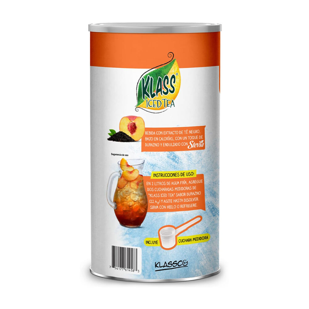 T&eacute; en Polvo Durazno Klass 560 g image number 1