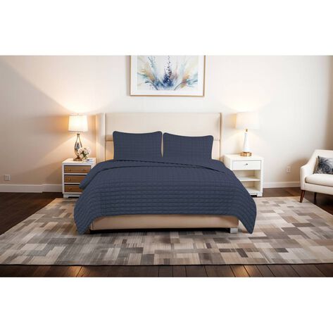 Quilt Cuadros King Navy Member&acute;s Choice