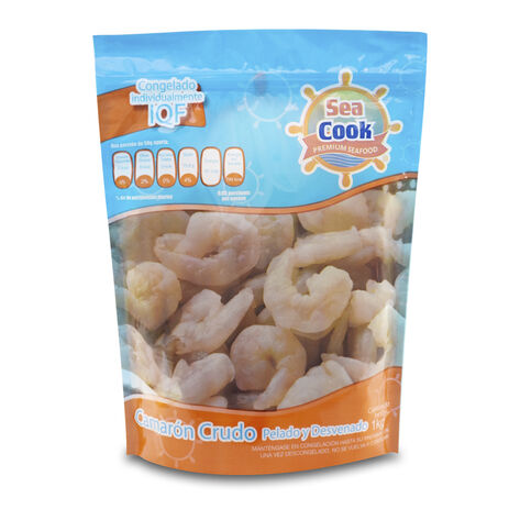 Camaron Crudo Pelado Seacook 1 kg