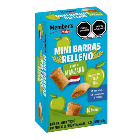 Mini Barras c/Relleno de Manzana M. CH. 10/36.8 g
