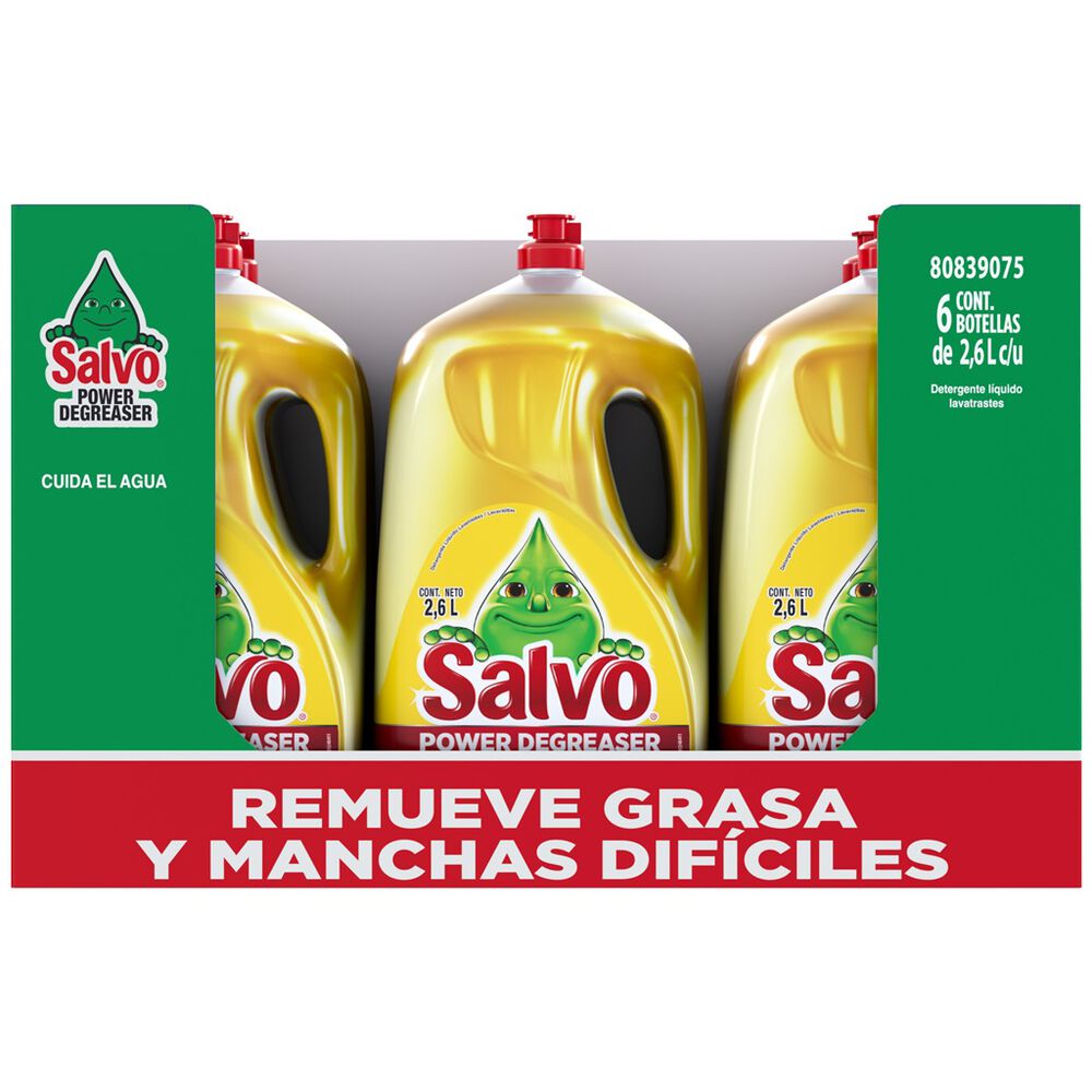 Lavatraste liquido Salvo Power 2.6lts image number 1