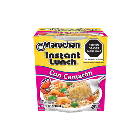 Sopa inst&aacute;ntanea Maruchan Instant Lunch con camar&oacute;n 64g