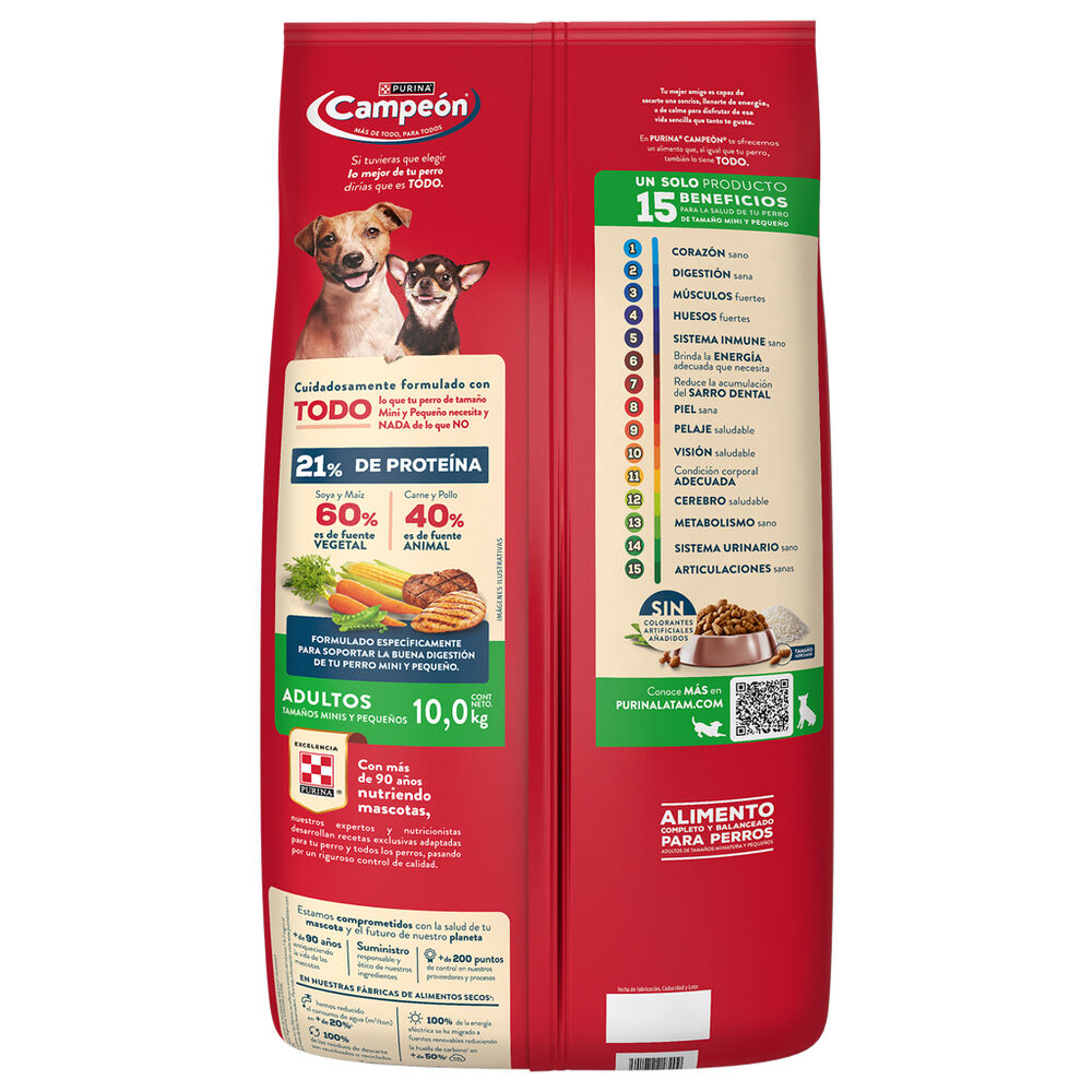 Alimento Para Perro Campe&oacute;n 10 Kg Razas Peque&ntilde;as image number 2