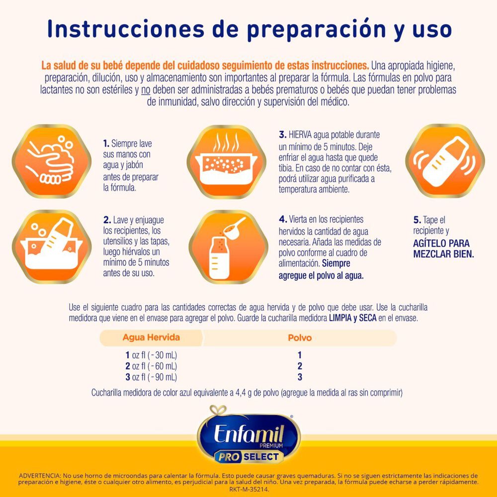 F&oacute;rmula Infantil Etapa 0-12 Meses Enfamil Pro Select  1.8 kg image number 2