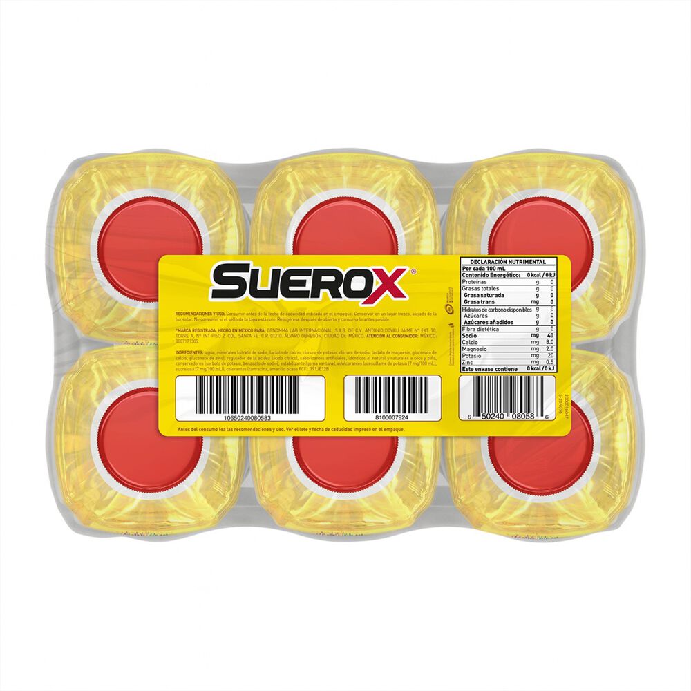 Bebida Sabor Coco Pi&ntilde;a Suerox 6/630 ml image number 2