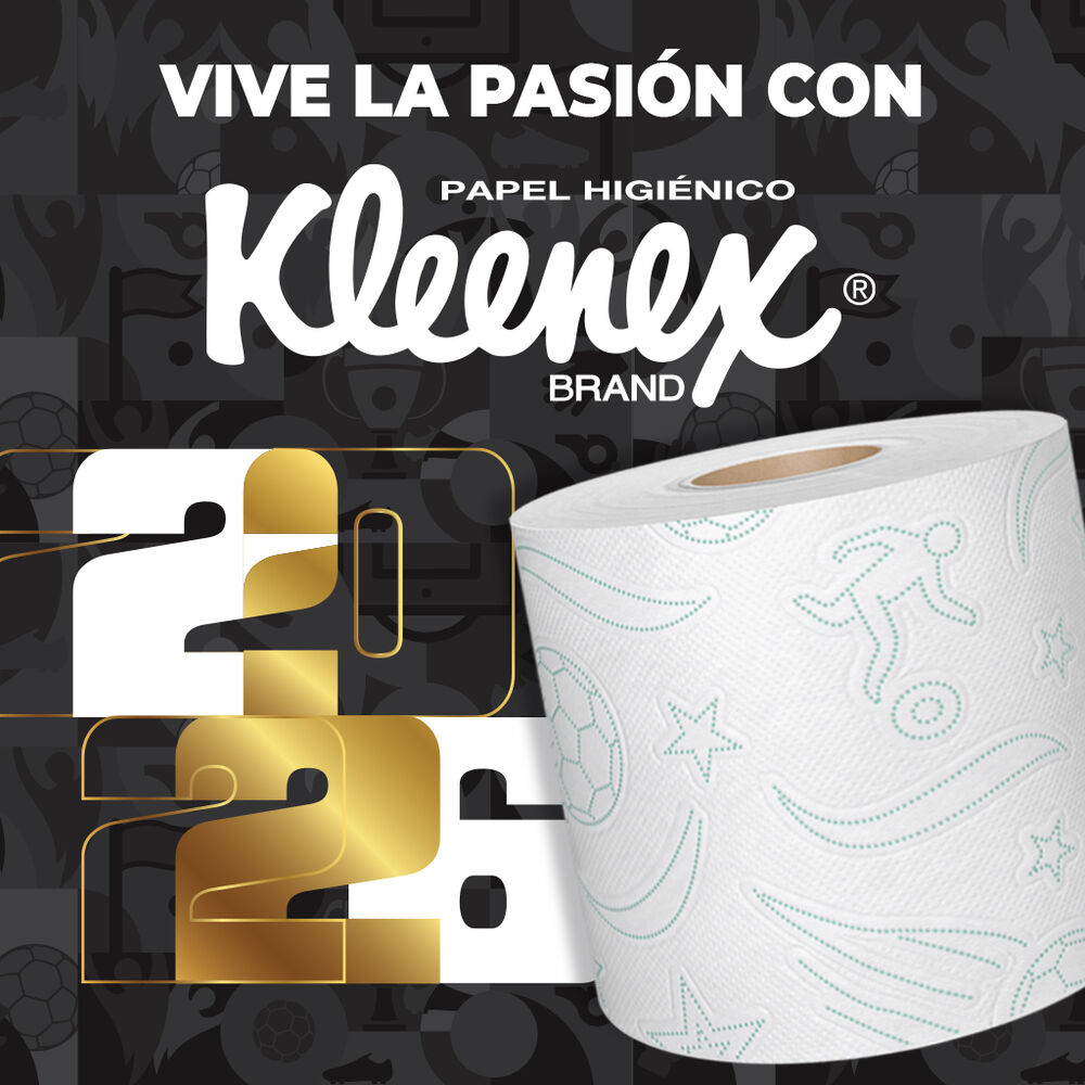 Papel Higi&eacute;nico Mundial 2026 Kleenex 24 Pzas image number 2