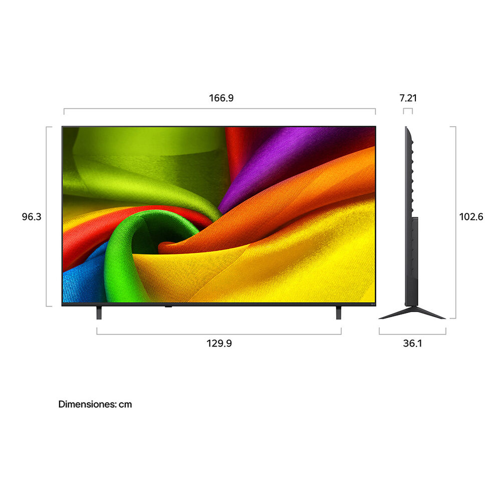 Pantalla 75" LG NANO 4K UHD AI NU850 image number 3