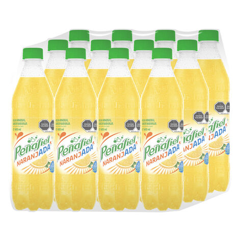Agua Mineral Pe&ntilde;afiel  Adas Naranjada 600 ml