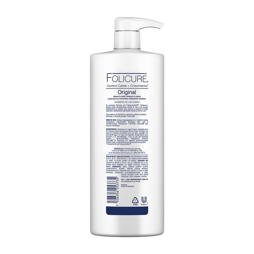 Shampoo Original Folicure 1 L image number 1