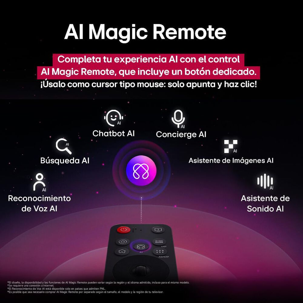 Pantalla 65" LG 4K UHD AI Smart TV UA8050 image number 11