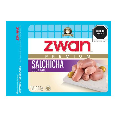 Salchicha Cocktail Pavo Zwan 500 g