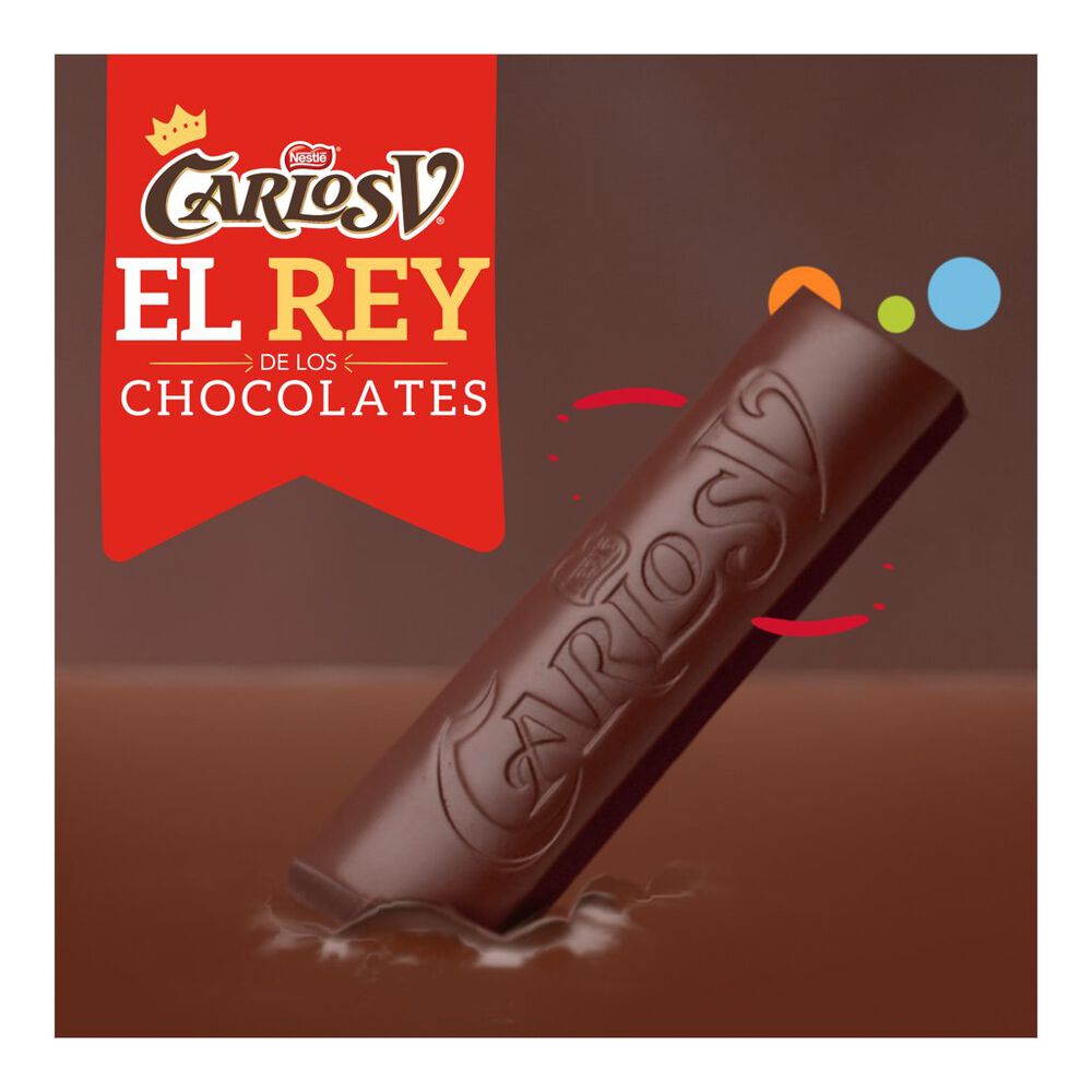 Chocolate en Barra Carlos V 27/18 g image number 5