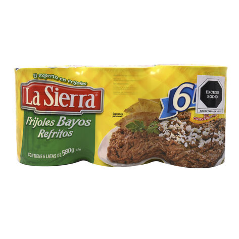 Frijoles Refritos Bayos La Sierra 6/ 580 g