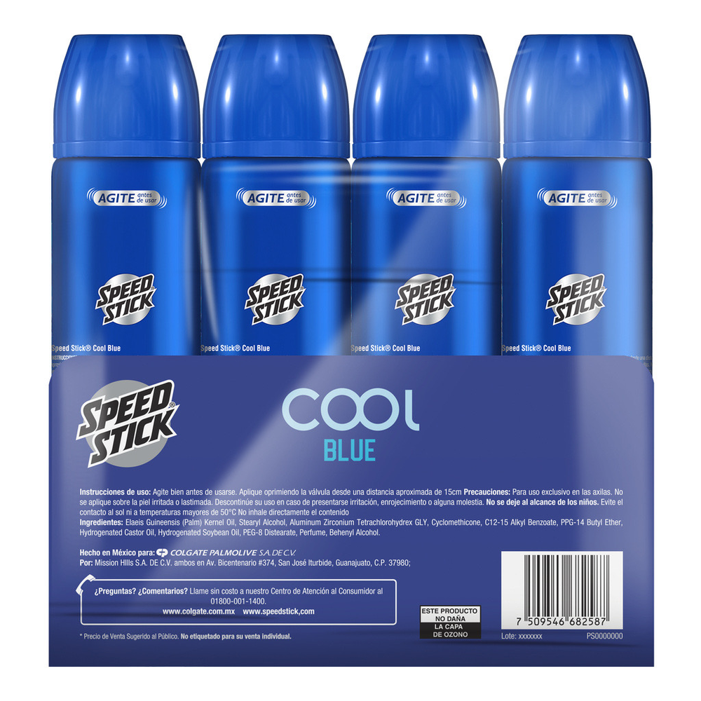 Antitranspirante en Spray Cool Blue Speed Stick 4 / 91 g image number 3