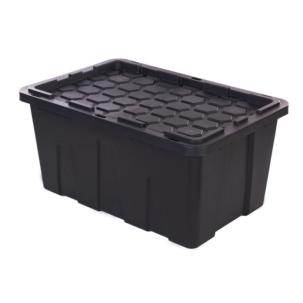 Caja Organizadora de 114 lts Negra Prodeplast image number 2