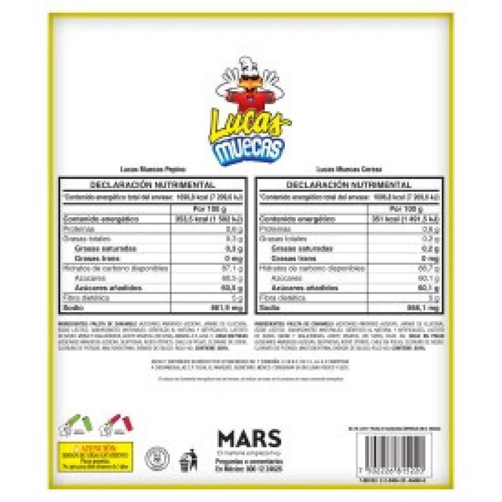 Paleta Muecas Mix Cereza Lucas 20/24 g image number 2