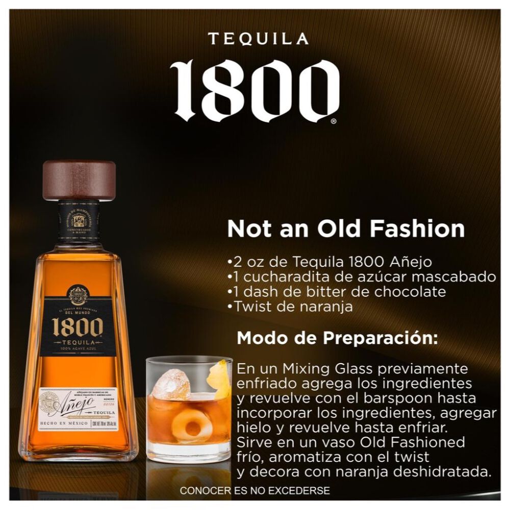 Tequila 1800 A&ntilde;ejo 700 ml image number 1