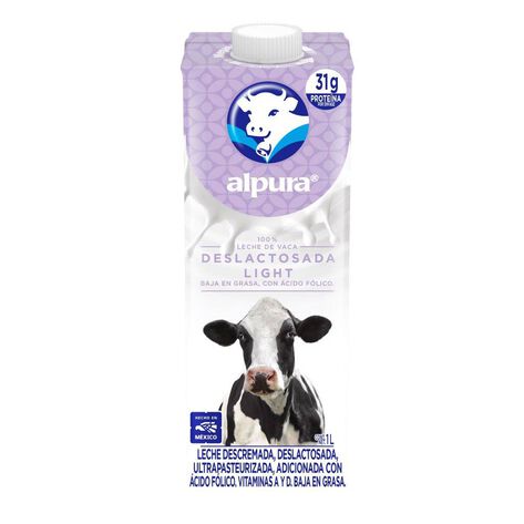 Leche UHT Deslactosada Light Alpura 12/1 L