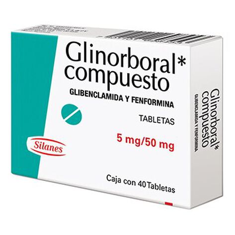 Glinorboral Compuesto 50/5mg 40 Tab