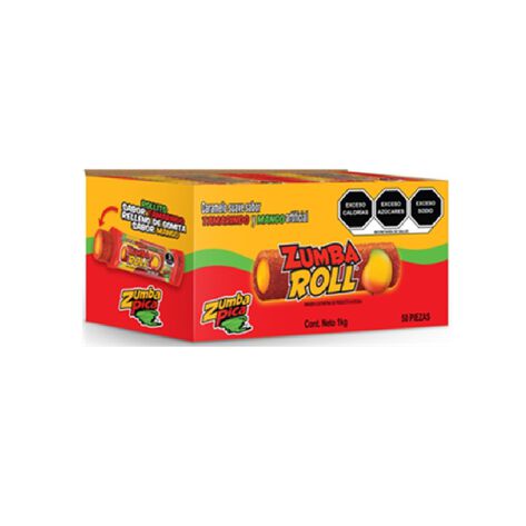 Caramelo Suave Sabor Tamarindo y Mango Zumba Roll 50 pzs