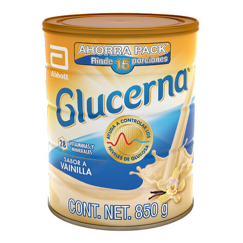 Suplemento en Polvo Glucerna Vainilla lata de 850 gramos