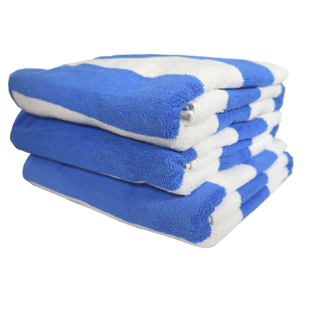 3 Pack de Toalla de Playa Rayas Azules image number 5