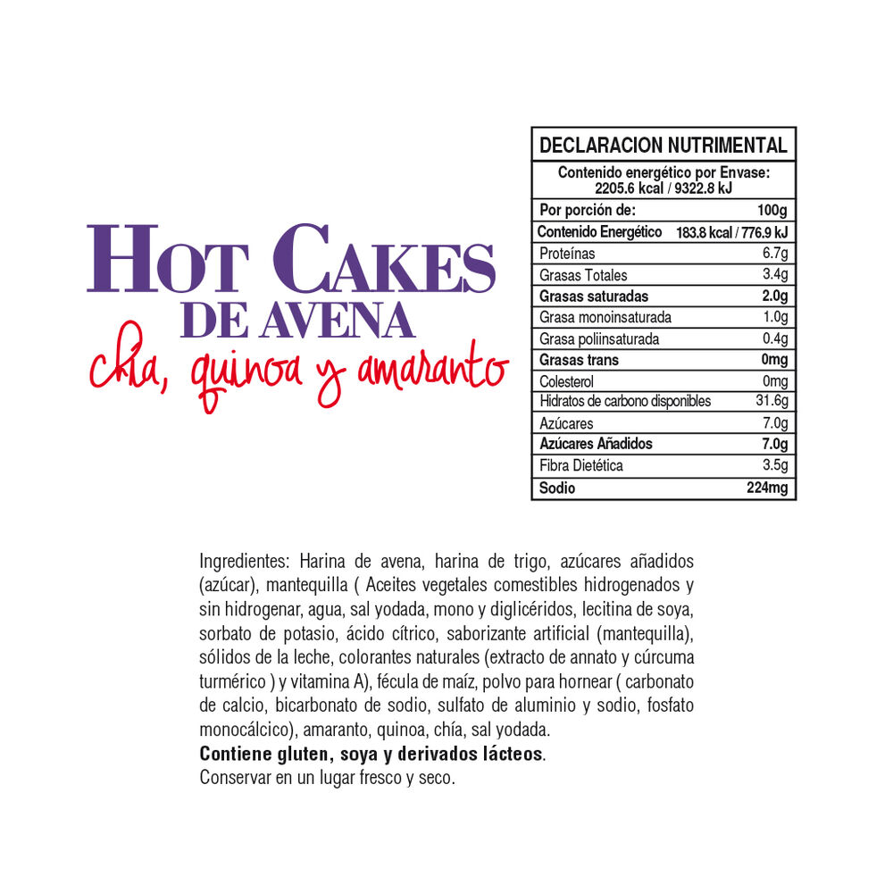 Harina para Hot Cakes De Avena  Eat Natural 1.2 Kg image number 2