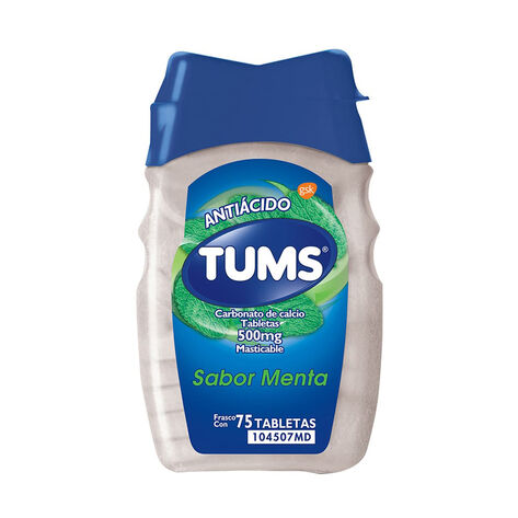 Tums Menta 500Mg Tab Con 75