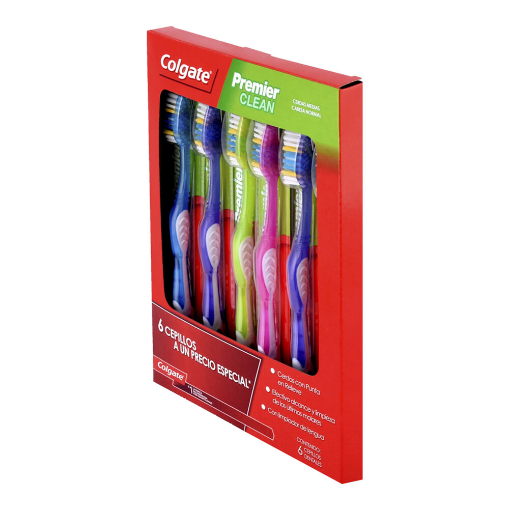 Cepillo Dental Premier Clean Colgate   6 pzas image number 2