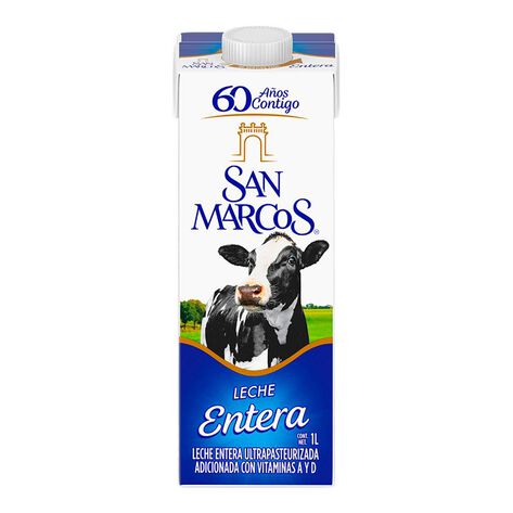 Leche UHT Entera San Marcos 12/1 L