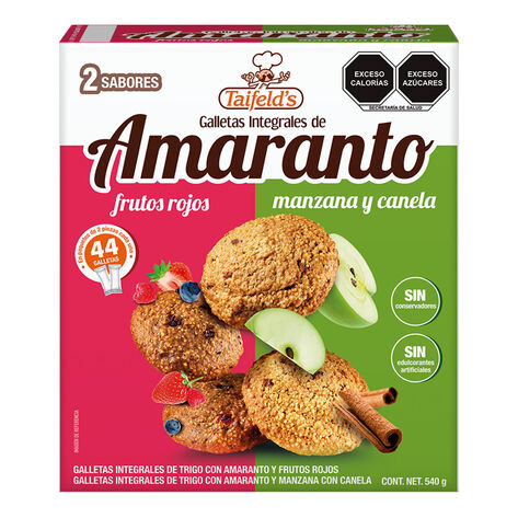 Galletas de Amaranto Frutos Rojos Y Manzana Taifeld&acute;s 540 gr