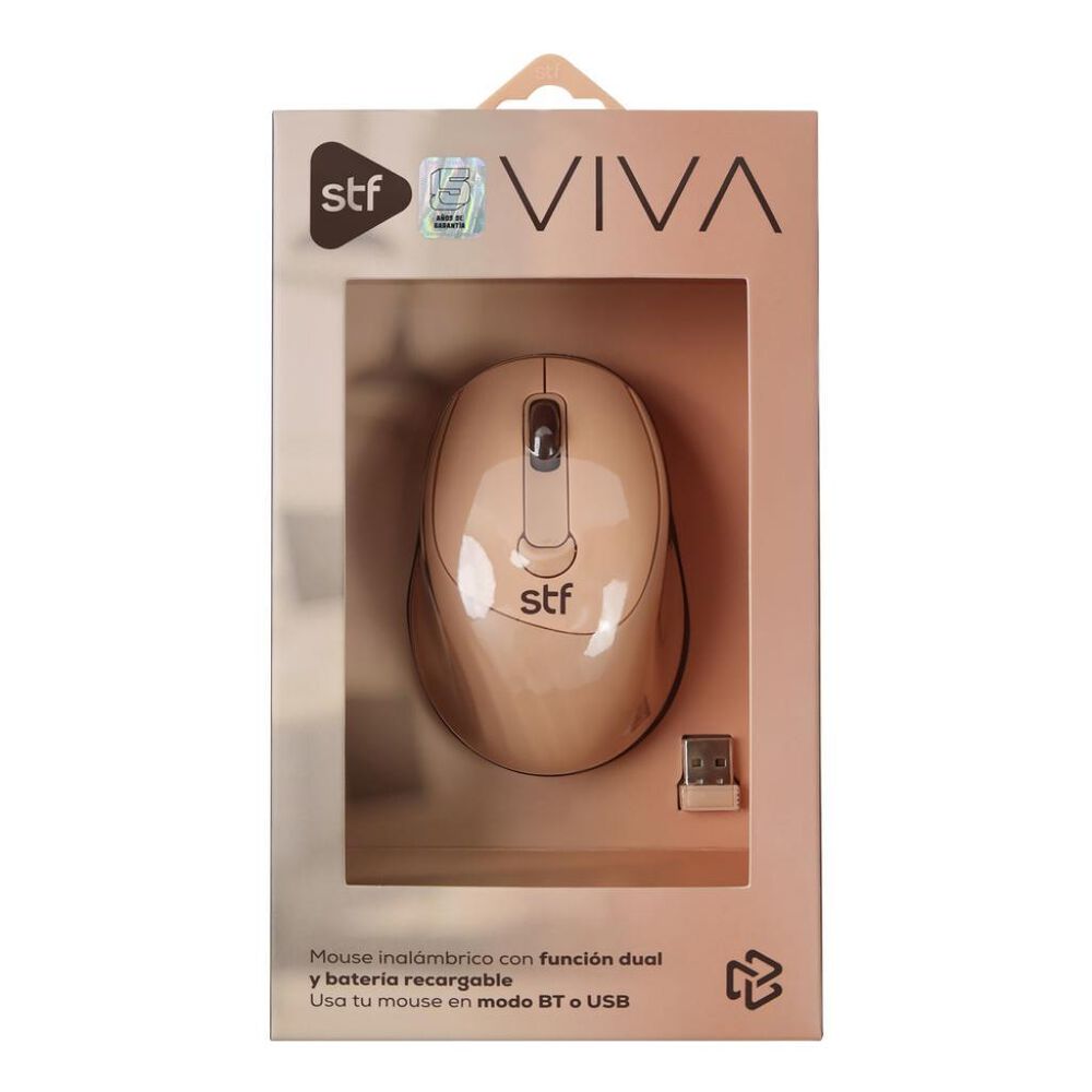 Mouse Inal&aacute;mbrico Viva Rosa image number 3
