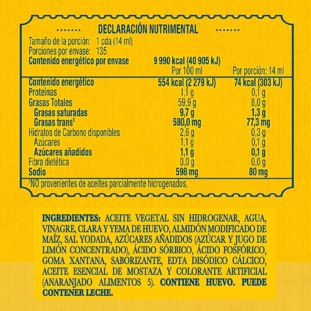 Mayonesa Real Hellmann's 3.8 L + 1.9 L image number 4