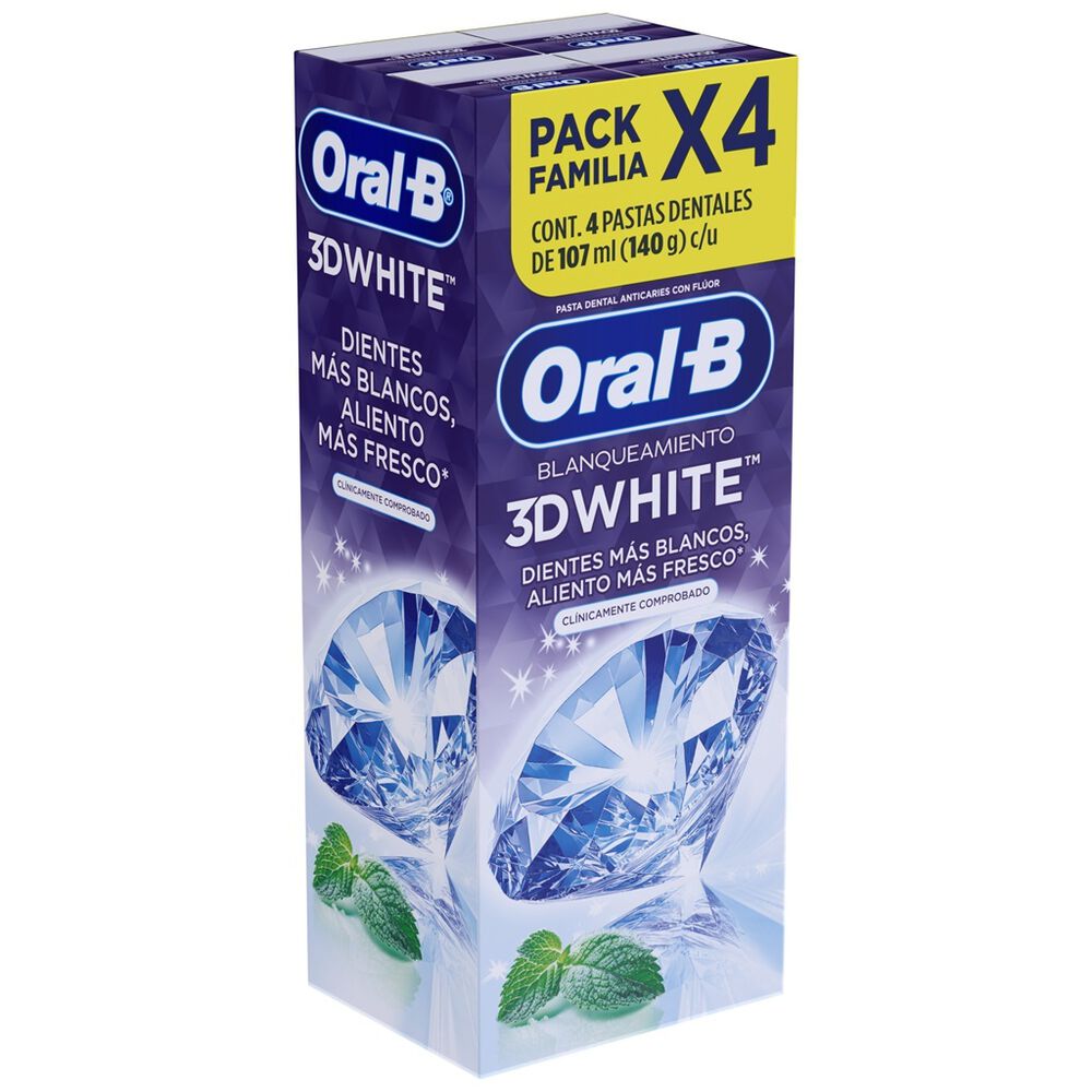 Pasta Dental 3D White Oral-B 4/140 g image number 1
