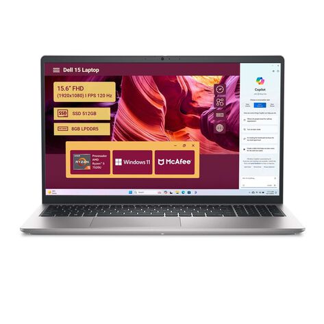 LAPTOP DELL 15.6&rdquo; FHD AMD R5-7520U 8G/512G W11