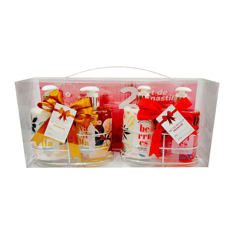 Set Canastilla Crema + Jab&oacute;n Corporal Body & Beauty