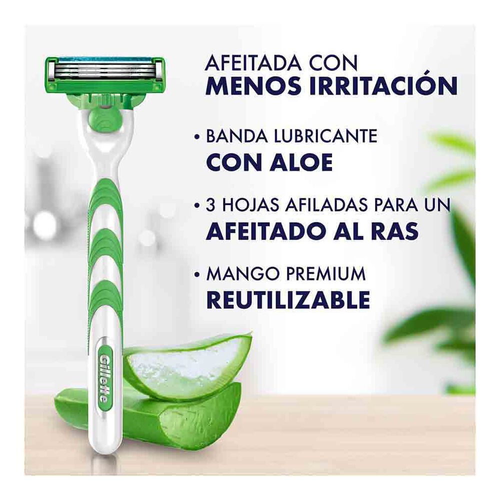 Rastrillo Mach3 Sensitive Gillette  9 pzas image number 1